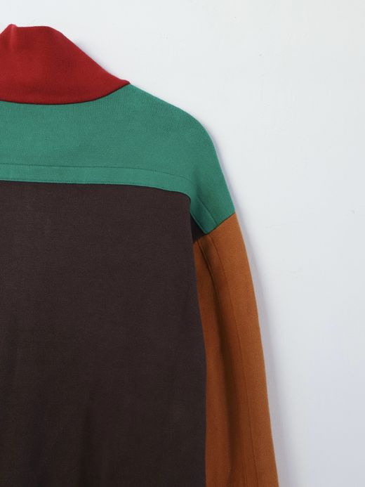 AMBERGLEAM JACQUARD KNIT DRIVERS JACKET / Block