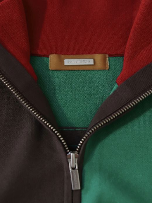 AMBERGLEAM JACQUARD KNIT DRIVERS JACKET / Block
