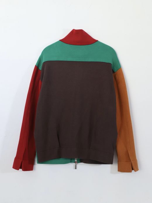 AMBERGLEAM JACQUARD KNIT DRIVERS JACKET / Block