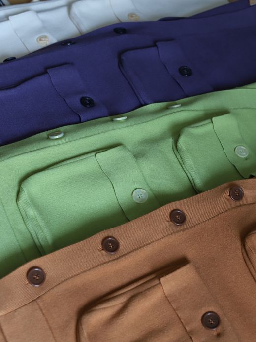 AMBERGLEAM FISHERMAN KNIT VEST / Grape