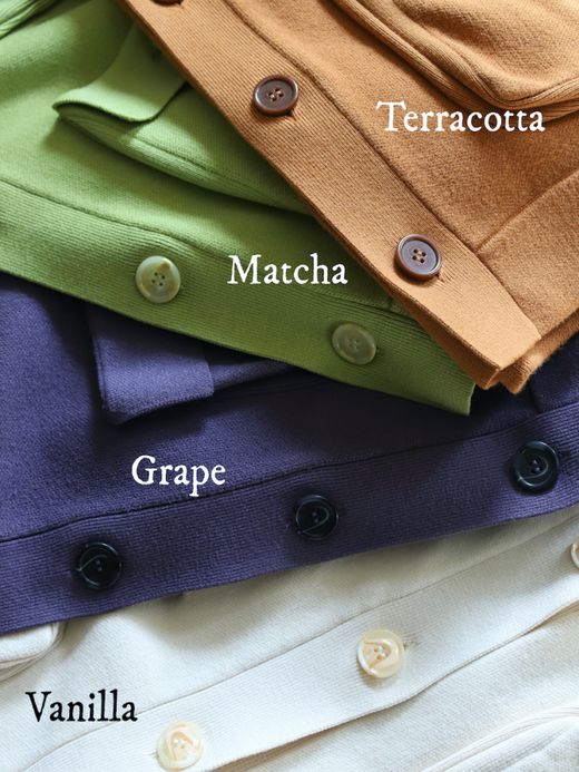 AMBERGLEAM FISHERMAN KNIT VEST / Grape