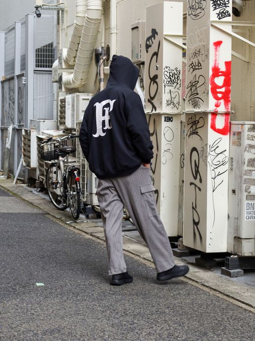 fulton "fulton × JHANKSON" TEAM ZIP HOODIE / Black