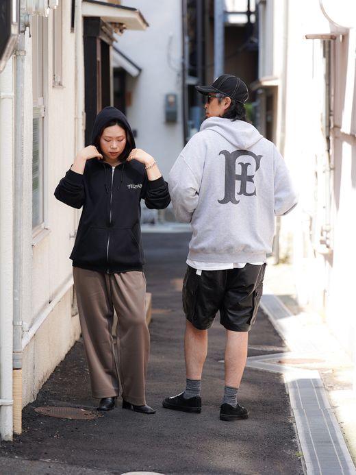 fulton "fulton × JHANKSON" TEAM ZIP HOODIE / Black