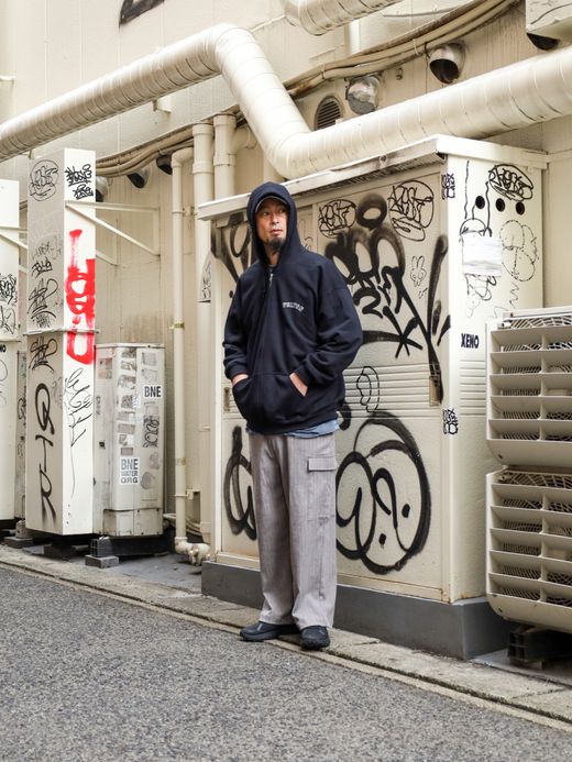 fulton "fulton × JHANKSON" TEAM ZIP HOODIE / Black