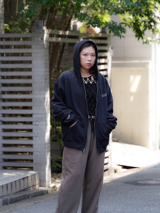 fulton "fulton × JHANKSON" TEAM ZIP HOODIE / Black