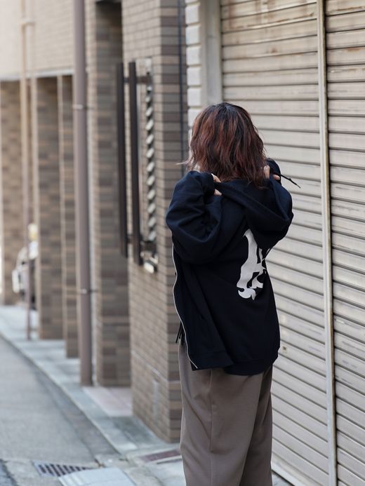 fulton "fulton × JHANKSON" TEAM ZIP HOODIE / Black