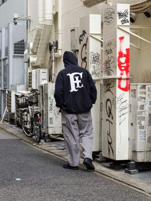 fulton "fulton × JHANKSON" TEAM ZIP HOODIE / Black