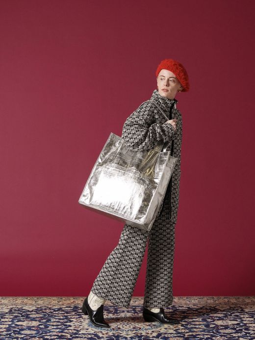 AMBERGLEAM BIG LEATHER TOTE BAG / 2colors