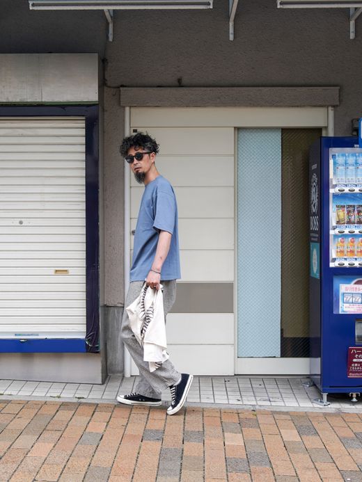 ROARK REVIVAL "ROAD TRIP CLUB" 9.3oz H/W TEE / Slate blue