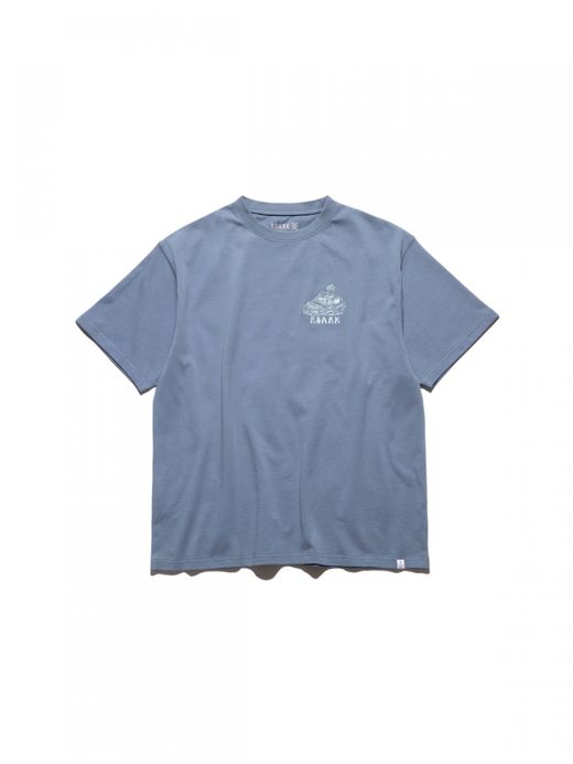 ROARK REVIVAL "ROAD TRIP CLUB" 9.3oz H/W TEE / Slate blue