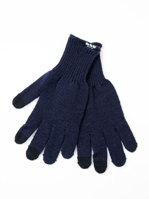 ROTOTO MERINO WOOL TOUCH PANEL GLOVE / Navy