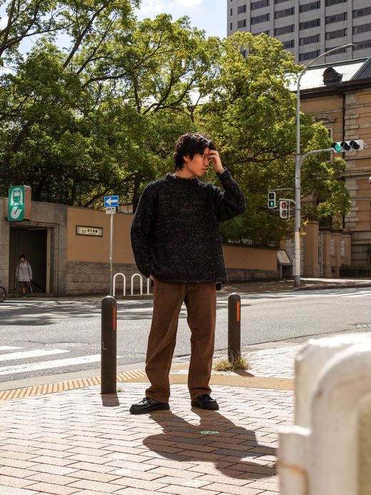 VOO PAPER MIX KNIT / Black