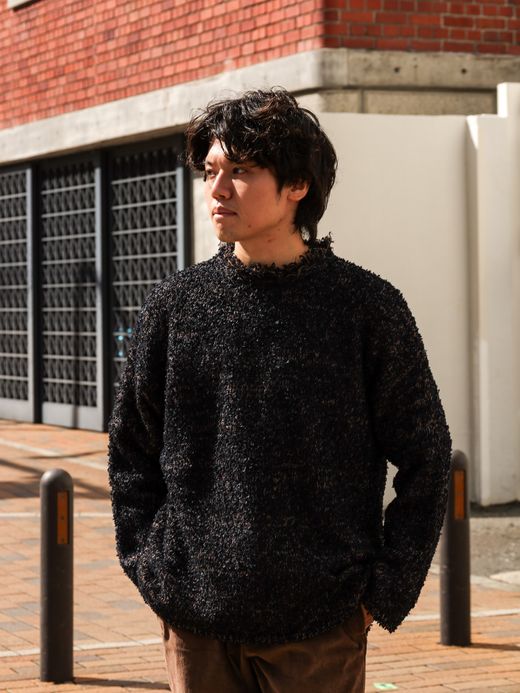 VOO PAPER MIX KNIT / Black