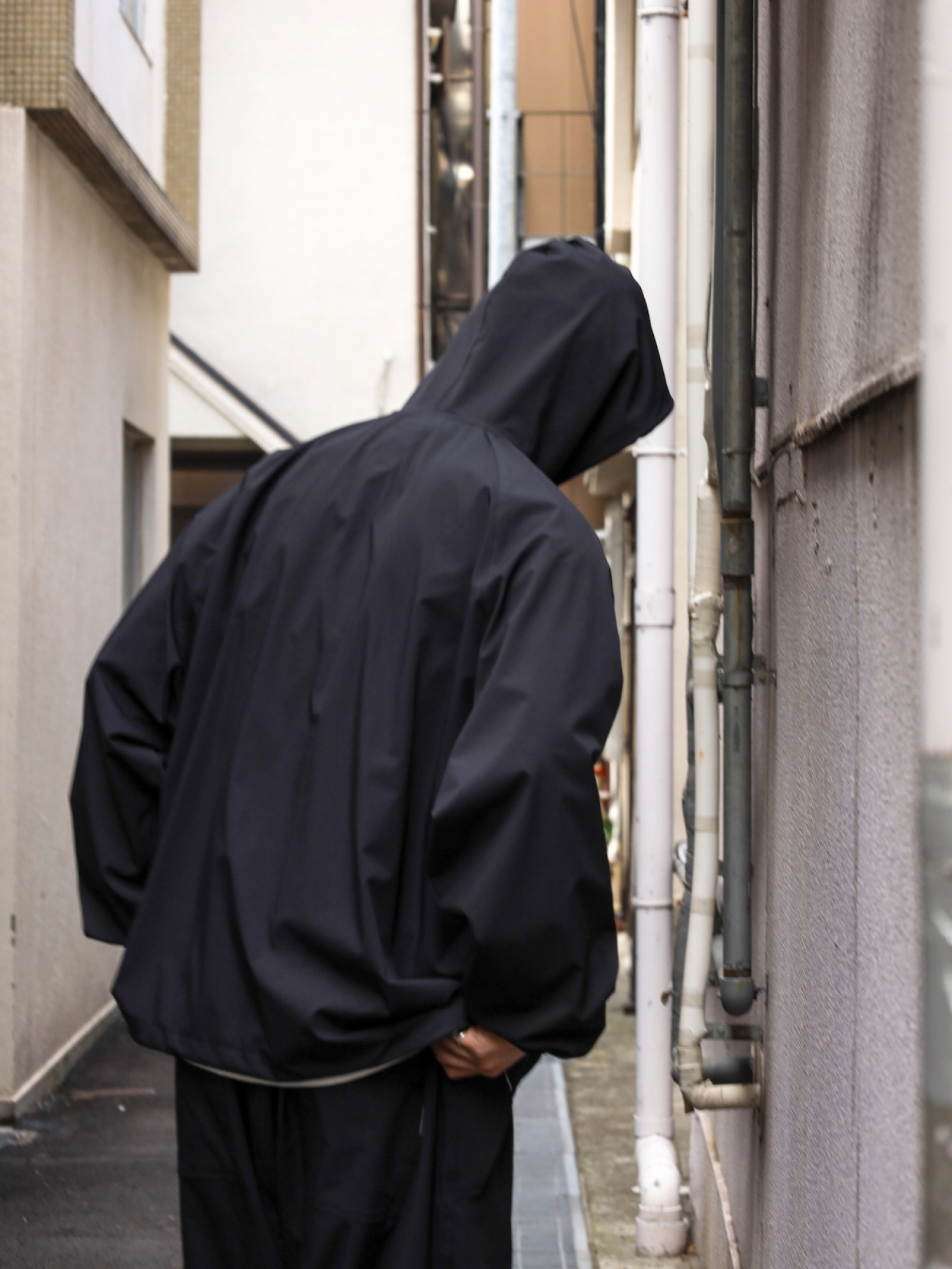 S.F.C MESH SPORTY HOODIE / Black | FLATBUSH（フラット