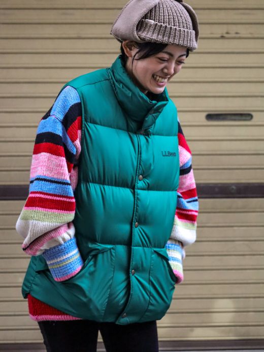 L.L.Bean ADULT'S' BEAN'S TRAIL MODEL DOWN VEST '82 / Emerald Spruce