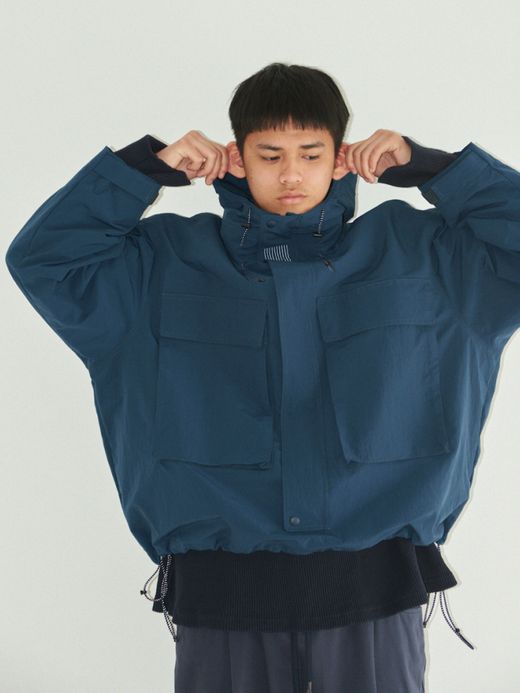 S.F.C NYLON HOODIE JACKET / Black