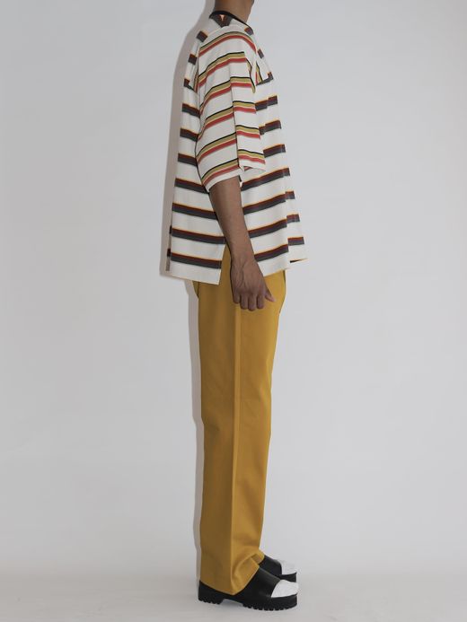 AMBERGLEAM PANEL MULTI BORDER T-SHIRT / 6colors