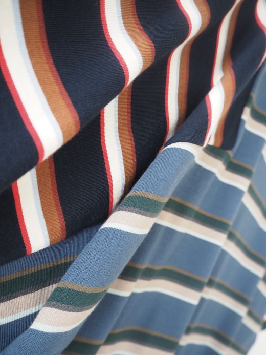 AMBERGLEAM PANEL MULTI BORDER T-SHIRT / 6colors