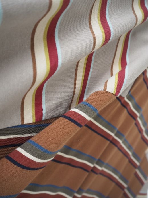 AMBERGLEAM PANEL MULTI BORDER T-SHIRT / 6colors