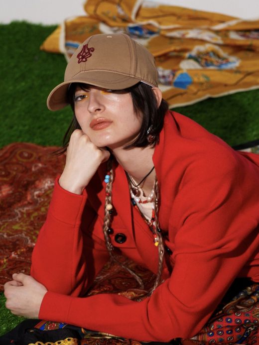 AMBERGLEAM EMBROIDERY LOGO CAP / 2colors