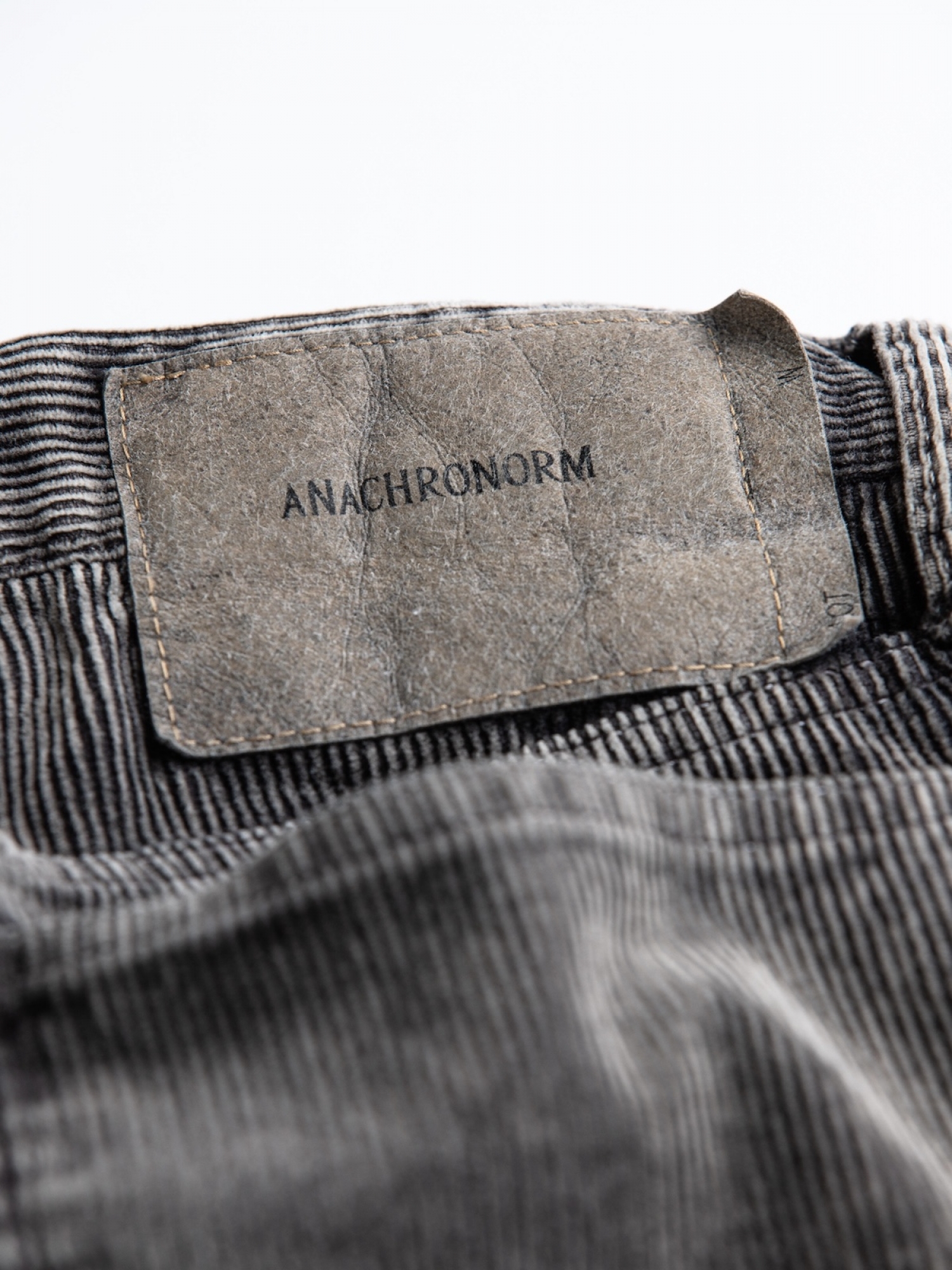 ANACHRONORM SULFUR DYED CORDUROY 5P WIDE PANTS / Sulfur black