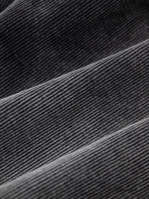 ANACHRONORM SULFUR DYED CORDUROY 5P WIDE PANTS / Sulfur black (bleached)