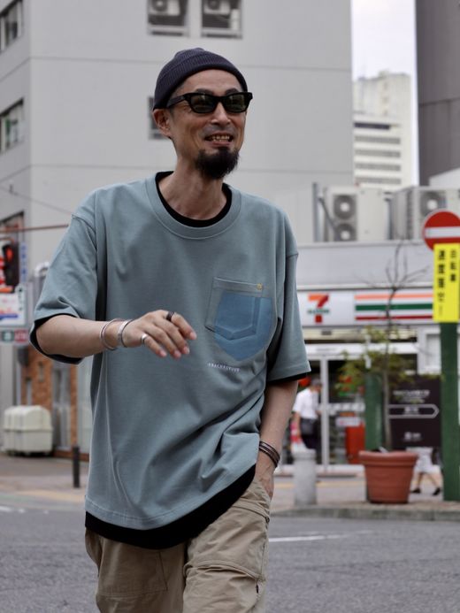 ANACHRONORM ANACHROVOOM S/S T-S / Smoky green