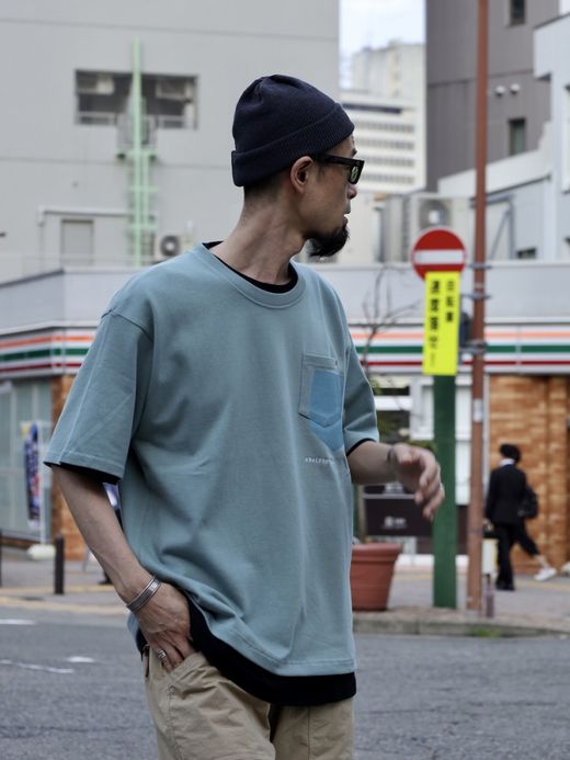 ANACHRONORM ANACHROVOOM S/S T-S / Smoky green