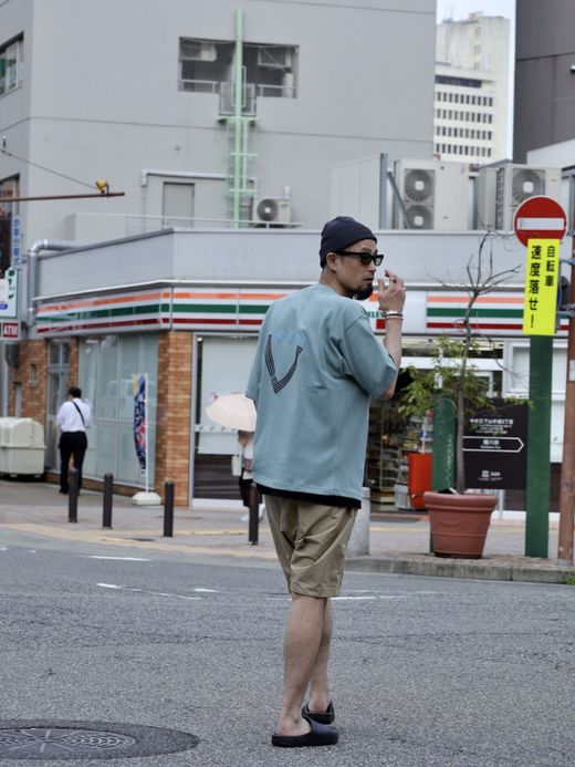 ANACHRONORM ANACHROVOOM S/S T-S / Smoky green