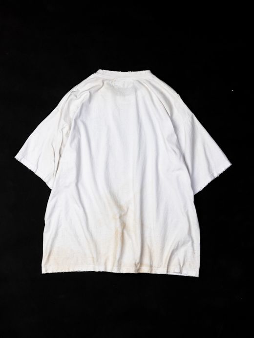 ANACHRONORM WASHINGTON DAMAGED PRINT T-S / Navy print