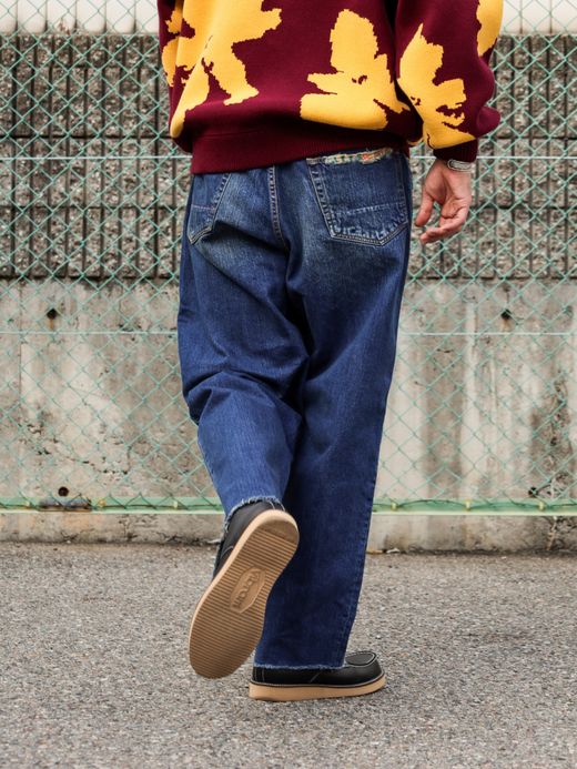 ANACHRONORM REMAKED 80’S WIDE 5P PANTS / Indigo