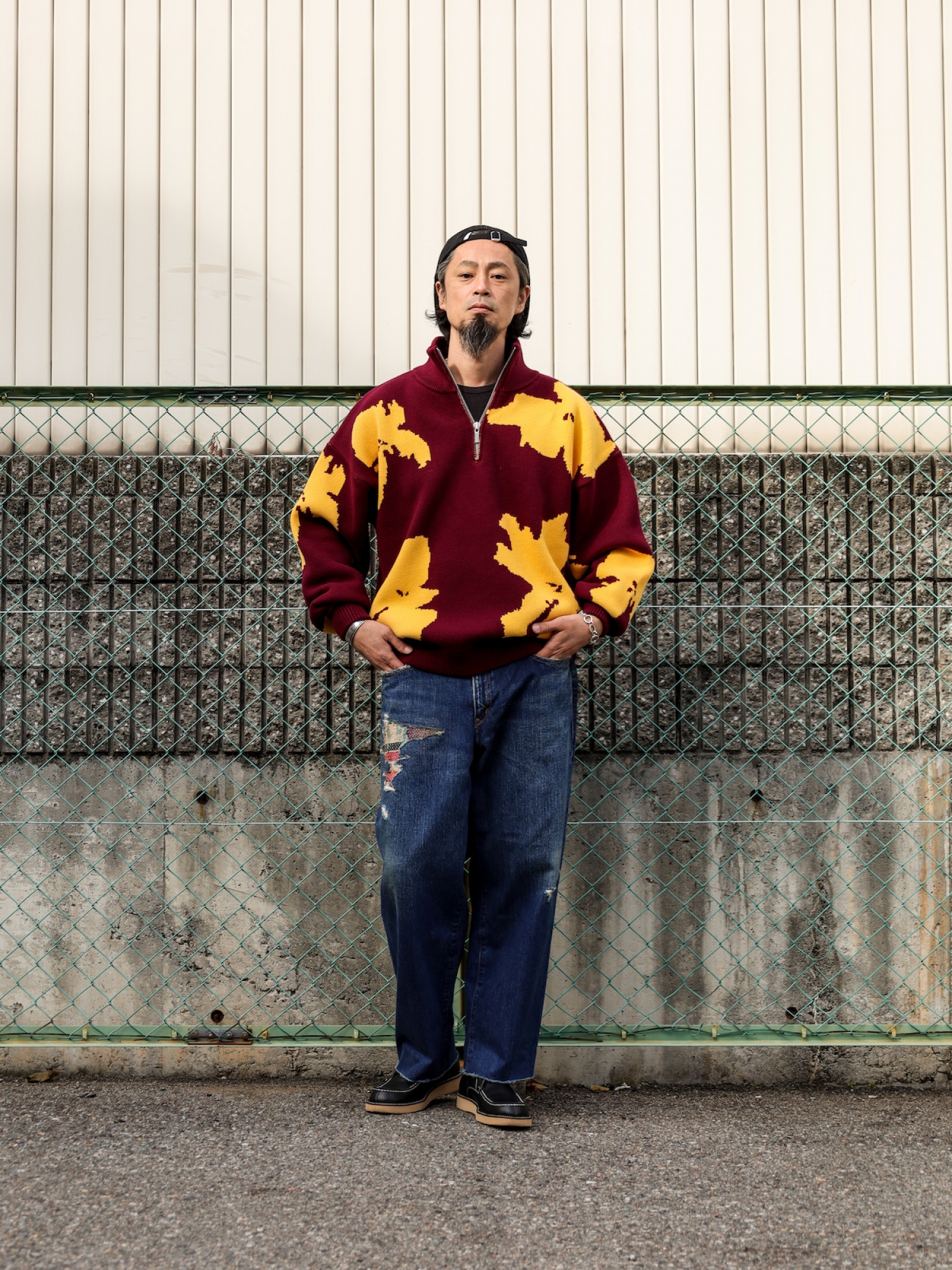 ANACHRONORM ダートペイント デニムジャケット AN245-W The world's favorite work pants × ANACHRONORM