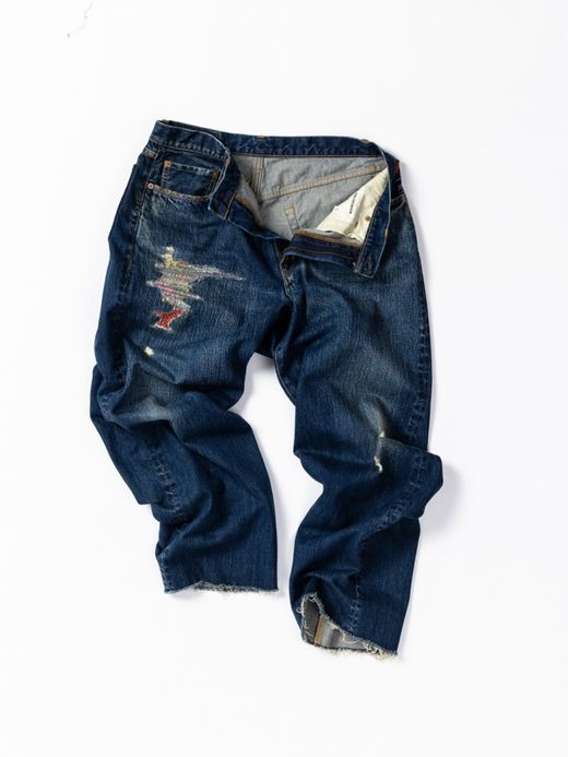 ANACHRONORM REMAKED 80’S WIDE 5P PANTS / Indigo