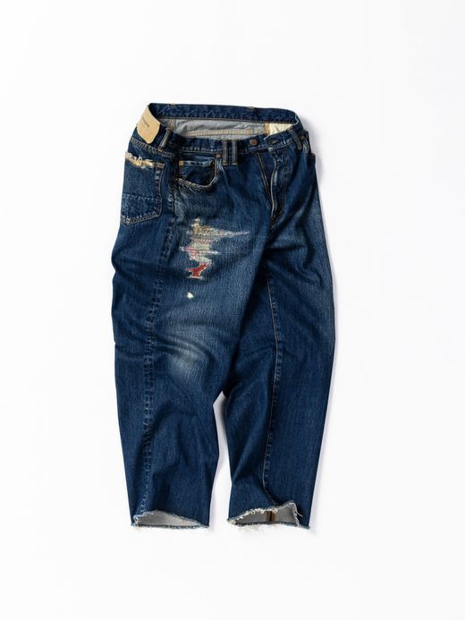 ANACHRONORM REMAKED 80’S WIDE 5P PANTS / Indigo