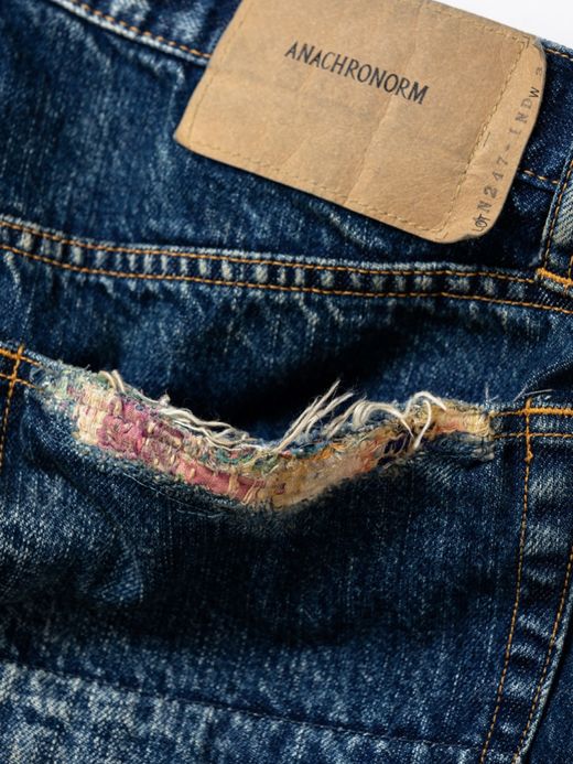 ANACHRONORM REMAKED 80’S WIDE 5P PANTS / Indigo