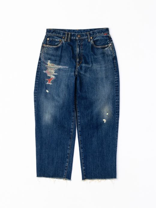 ANACHRONORM REMAKED 80’S WIDE 5P PANTS / Indigo