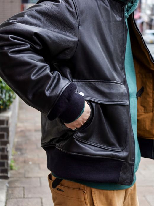 THE UNION TF-8 LEATHER JACKET / Black