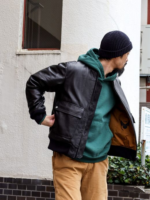 THE UNION TF-8 LEATHER JACKET / Black