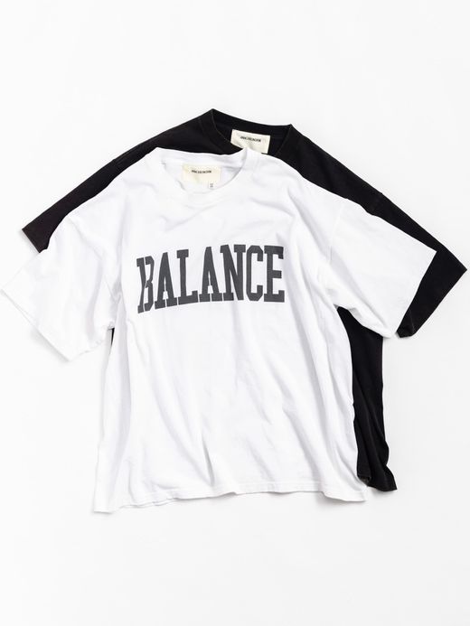 ANACHRONORM COLLEGE PRINT S/S T-S / White