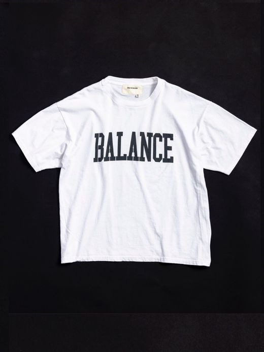 ANACHRONORM COLLEGE PRINT S/S T-S / White