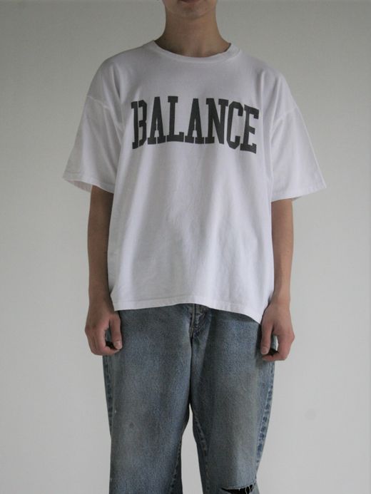 ANACHRONORM COLLEGE PRINT S/S T-S / White