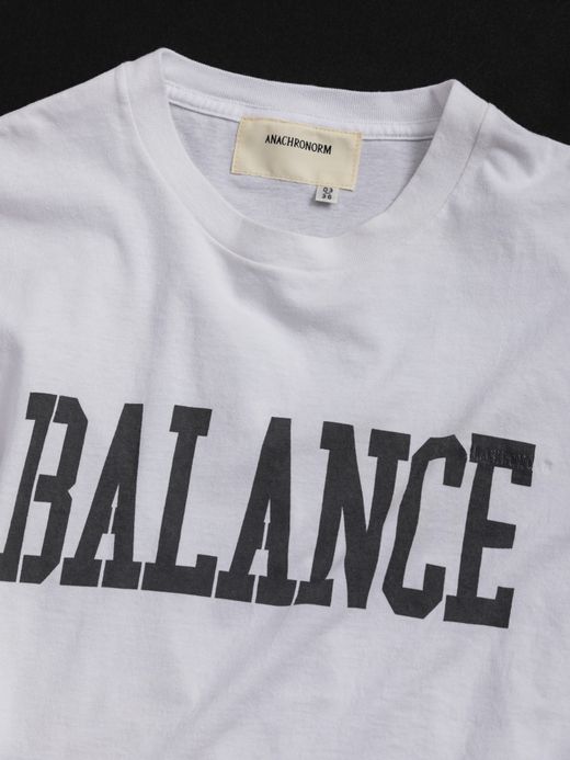 ANACHRONORM COLLEGE PRINT S/S T-S / White