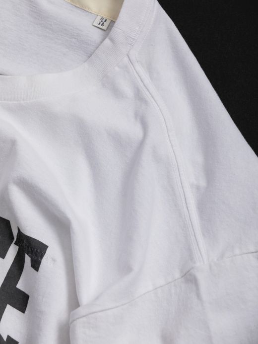 ANACHRONORM COLLEGE PRINT S/S T-S / White