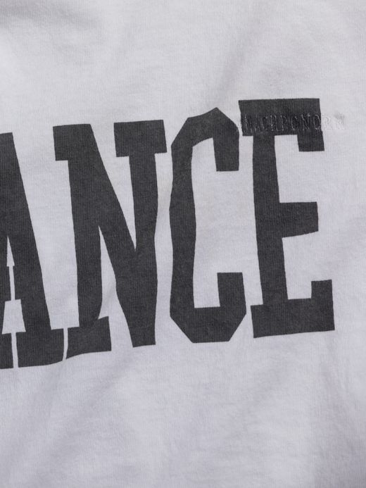 ANACHRONORM COLLEGE PRINT S/S T-S / White