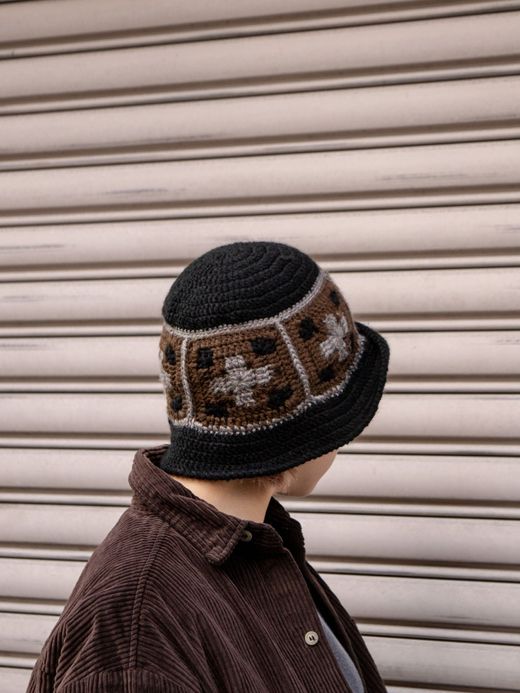 VOO CROSS WOVEN HAT / Black