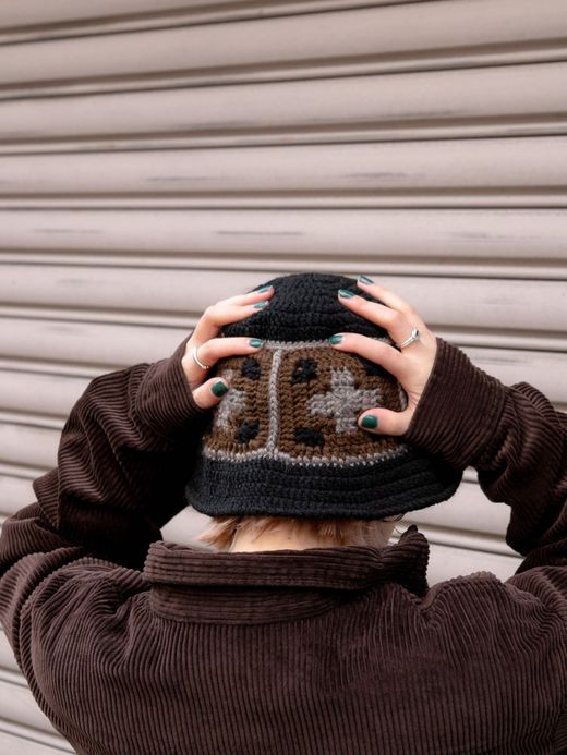 VOO CROSS WOVEN HAT / Black