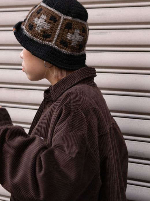 VOO CROSS WOVEN HAT / Black