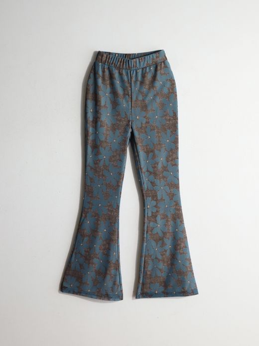 AMBERGLEAM FLOWER CUT FLARE PANTS / 3colors