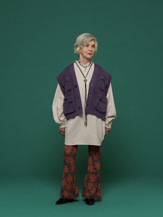 AMBERGLEAM FLOWER CUT FLARE PANTS / 3colors