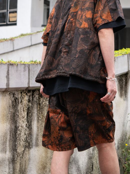 ANACHRONORM PATCH WORK S/S COVERALL SHIRT / Orange
